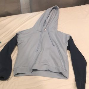 Blue cropped sweatshirt